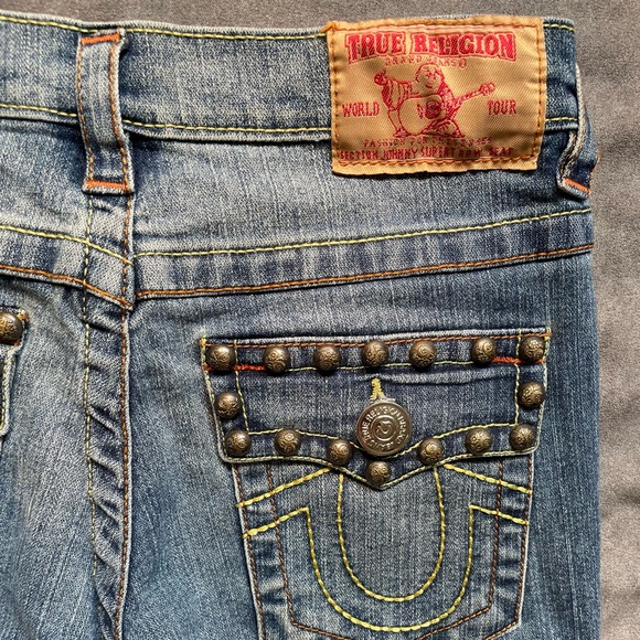 Women’s True Religion Jeans Straight Leg Size 28 - Picture 4 of 6